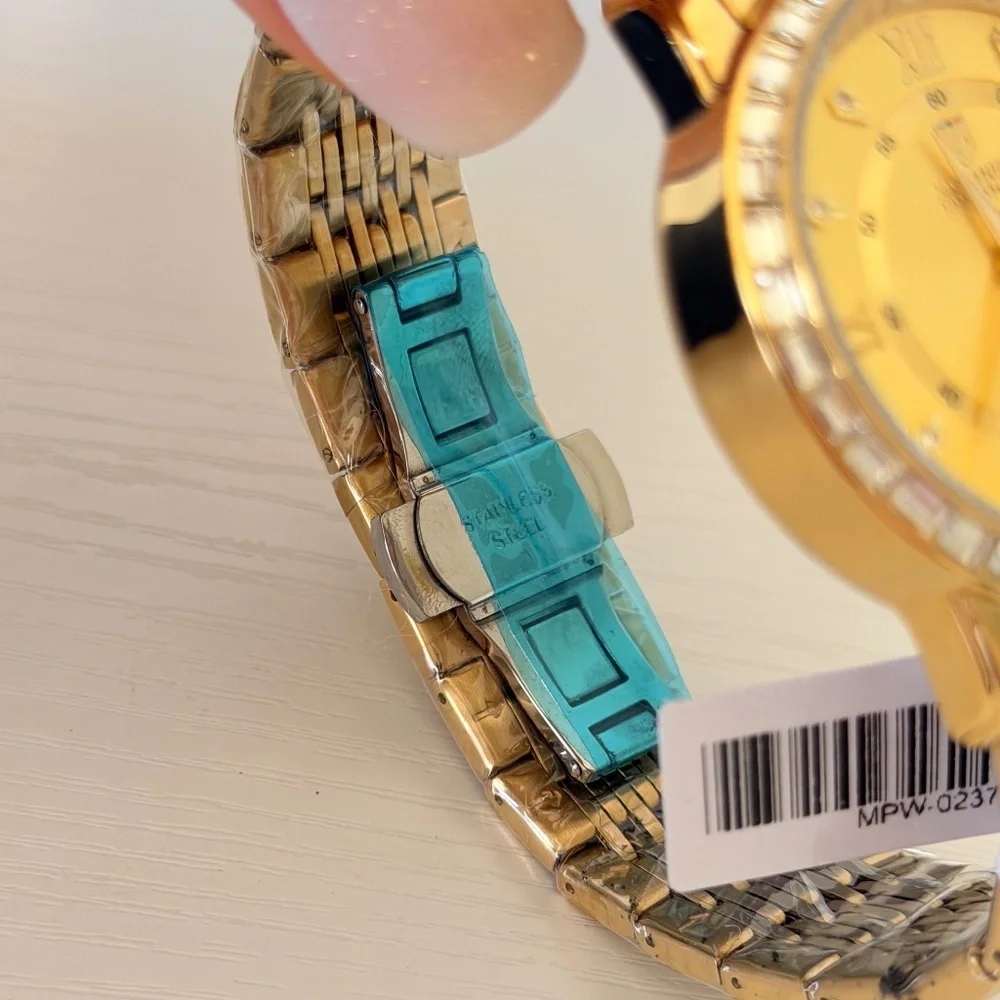 New! Montres Prestige X Invicta Men's Gold Watch, Authentic